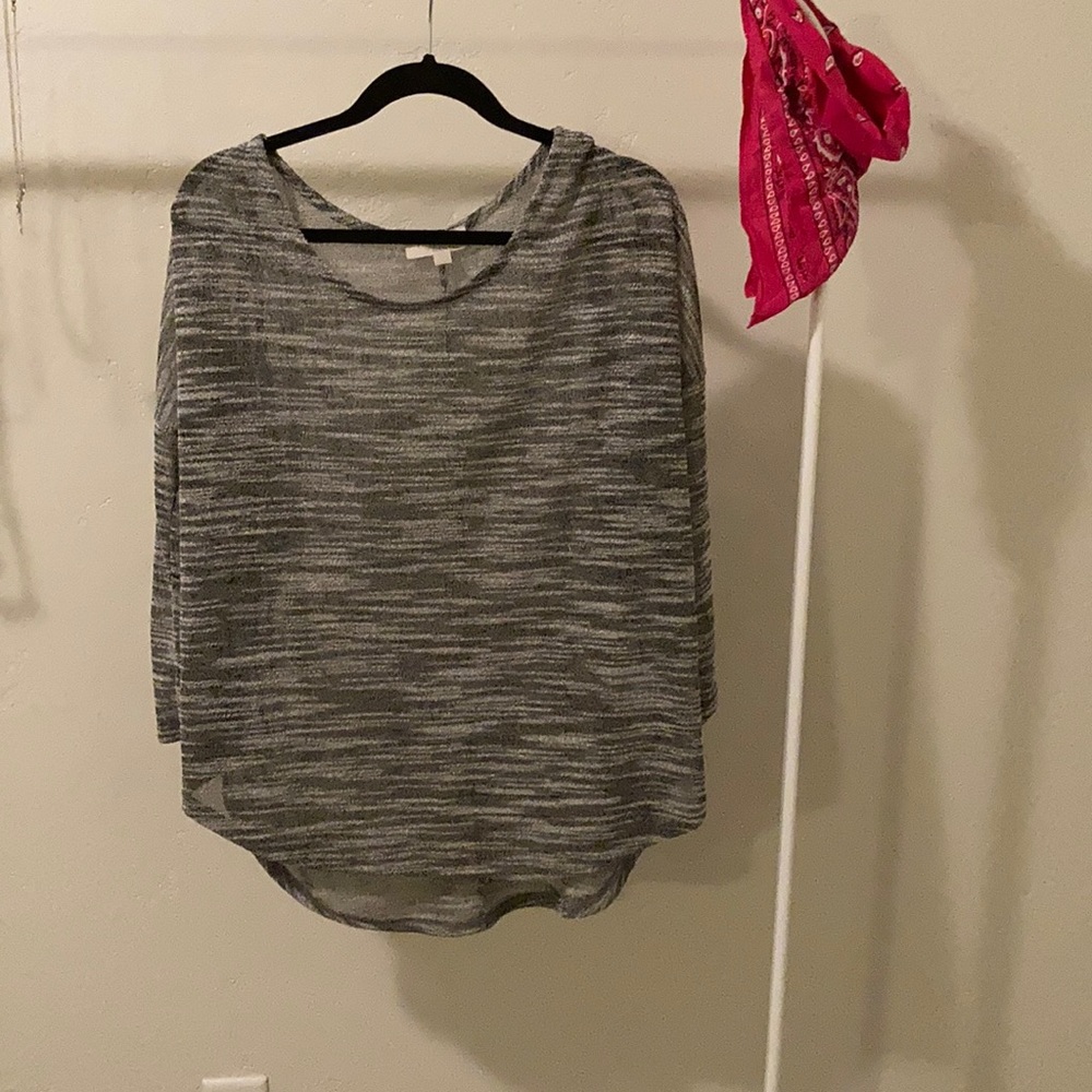 Olive and Oak grey blouse